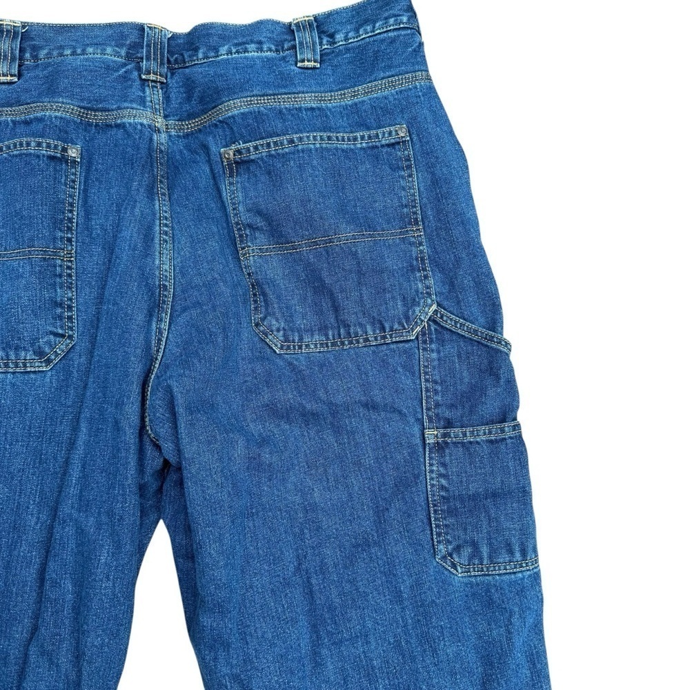 Blue Mountain Mens Fleece Lined Carpenter Painter Denim Jeans 38X32 - Picture 6 of 12